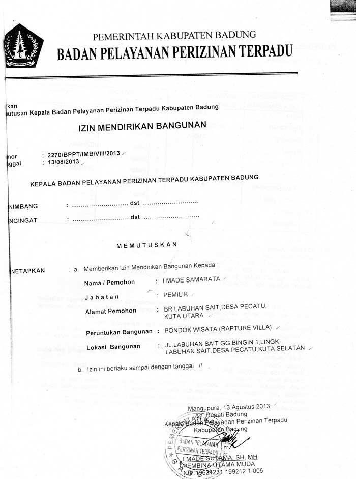 jasa pengurusa izin mendirikan bangunan di kaltim